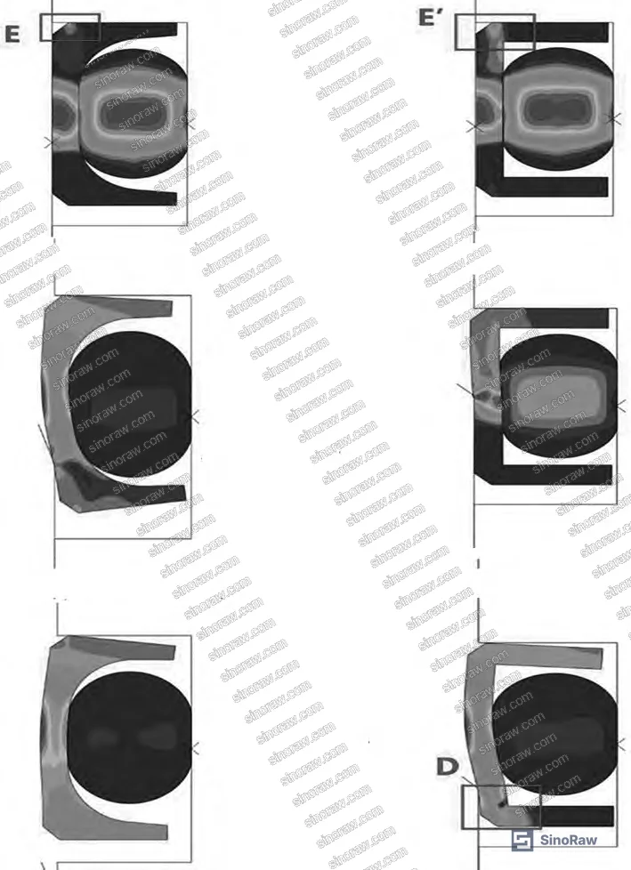 Figure 4: FEA comparison of stress distribution during valve closing — new structure (left) vs. original structure (right), showing elimination of stress concentration at groove corner