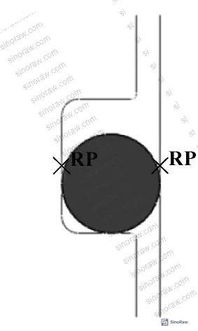 Figure 1: 2D axisymmetric finite element model of an O-ring under normal (non-eccentric) compression — the standard simplification that breaks down under eccentricity conditions