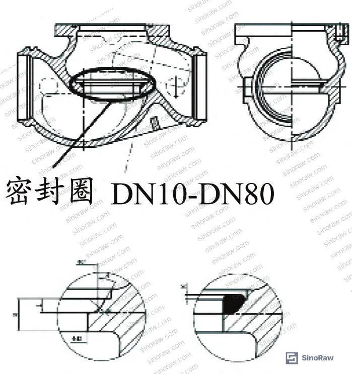 Figure 1b: DN15 cryogenic shut-off valve — internal structural schematic