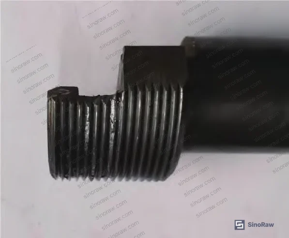 Figure 3: U-groove geometry on valve stem showing the connection interface between stem and disc assembly
