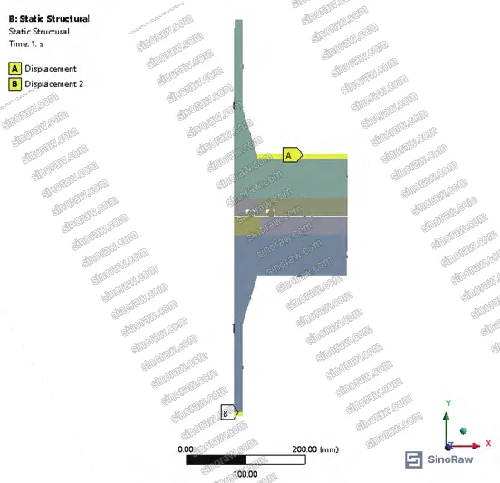 Figure 2: Equipment flange structural schematic and 2D axisymmetric FEA model setup for O-ring seal analysis