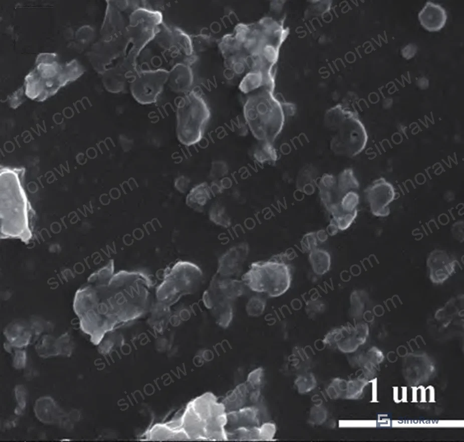 Figure 1: SEM cross-section of cured nano-silver/silicone sealant showing uniform dispersion of AgNPs (100–200 nm) within the PDMS matrix