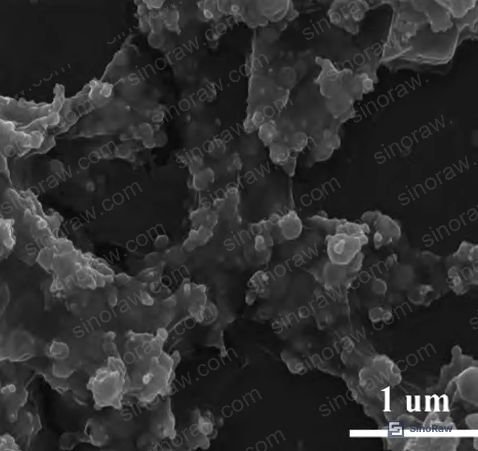 Figure 3: SEM of nano-silver particles (100–200 nm) synthesized by hydrothermal method, showing no agglomeration due to PVP and sodium citrate surface coating
