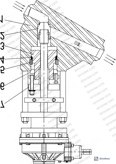 Figure 5: Bonnet structural cross-section diagram showing the a-a annular section stress calculation zone and key dimensional parameters for GB/T 150 seal strength verification