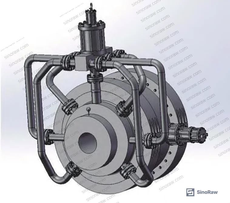 Figure 1: DN550 Class 2500 pneumatic quick-stop valve application in ultra-high-pressure wind tunnel and aerospace pulse test facilities