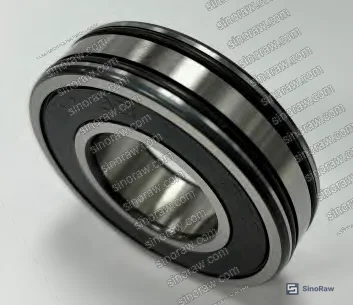 Figure 1: Theoretical model for O-ring holding torque calculation showing dual O-ring configuration in bearing outer race groove with force vectors and dimensional parameters