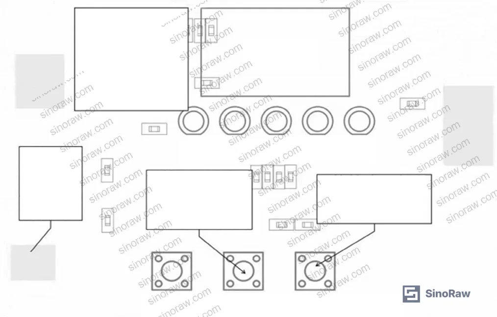 Figure 1: Technical parameter table and control interface schematic for the negative-pressure ventilated anti-static raised floor assembly, showing fan speed grades, temperature thresholds, and wiring interface layout