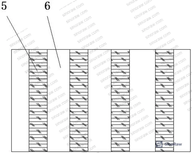 Figure 3: Detail of interlocking positioning strips and air gap geometry for panel alignment