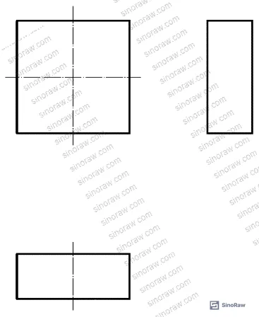 Figure 1a: Tensile test specimen geometry for PTFE and 10% PEEK/PTFE composite, showing dog-bone profile per GB/T 1040.2-2022