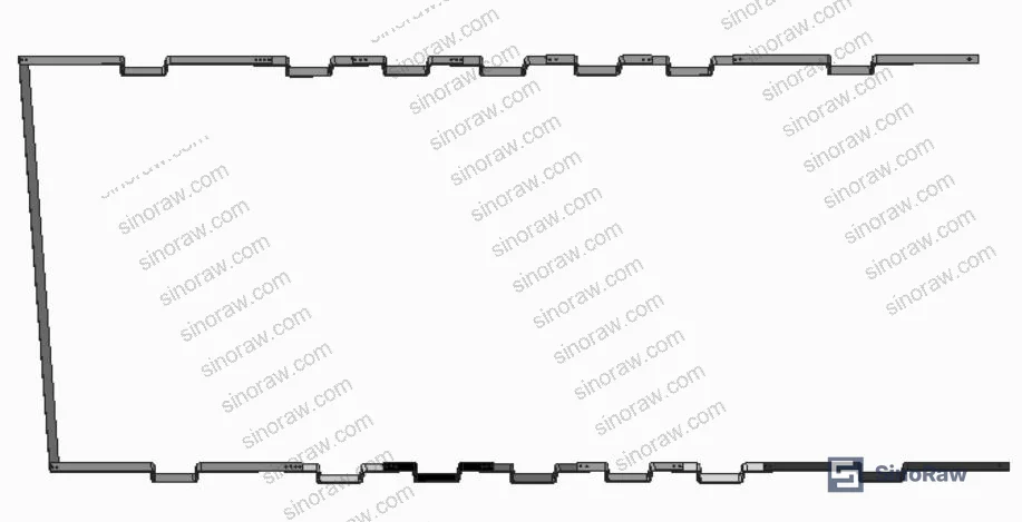 Figure 1: Busbar test assembly showing heat-shrink sleeve application positions and temperature-indicating paper placement at lap joints and mid-span