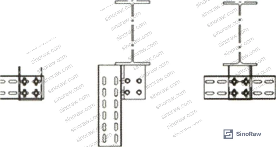Figure 4: Traditional welded cable tray support vs. new bolt-assembled system — material comparison including Q235A(B) angle steel grades used in conventional fabrication