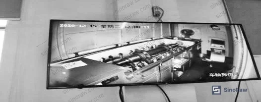 Figure 2: Inspection bay monitoring system showing real-time surveillance of magnetic suspension replacement procedures with 15-day video archive capability